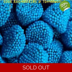 Kingsway Sour Blue Raspberries - Dome Jelly Sweets